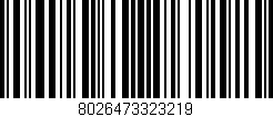 Código de barras (EAN, GTIN, SKU, ISBN): '8026473323219'