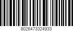 Código de barras (EAN, GTIN, SKU, ISBN): '8026473324933'