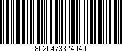 Código de barras (EAN, GTIN, SKU, ISBN): '8026473324940'
