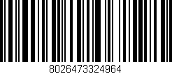 Código de barras (EAN, GTIN, SKU, ISBN): '8026473324964'