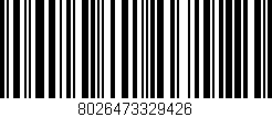 Código de barras (EAN, GTIN, SKU, ISBN): '8026473329426'