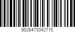 Código de barras (EAN, GTIN, SKU, ISBN): '8026473342715'