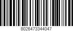 Código de barras (EAN, GTIN, SKU, ISBN): '8026473344047'