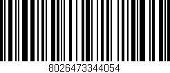 Código de barras (EAN, GTIN, SKU, ISBN): '8026473344054'