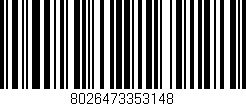 Código de barras (EAN, GTIN, SKU, ISBN): '8026473353148'