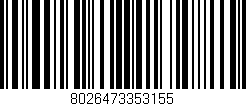Código de barras (EAN, GTIN, SKU, ISBN): '8026473353155'
