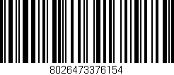 Código de barras (EAN, GTIN, SKU, ISBN): '8026473376154'