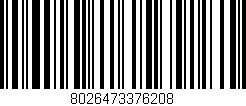 Código de barras (EAN, GTIN, SKU, ISBN): '8026473376208'