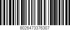 Código de barras (EAN, GTIN, SKU, ISBN): '8026473376307'
