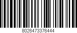 Código de barras (EAN, GTIN, SKU, ISBN): '8026473376444'
