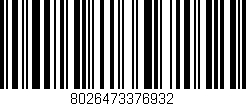 Código de barras (EAN, GTIN, SKU, ISBN): '8026473376932'