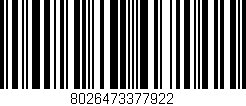 Código de barras (EAN, GTIN, SKU, ISBN): '8026473377922'