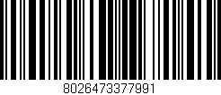 Código de barras (EAN, GTIN, SKU, ISBN): '8026473377991'