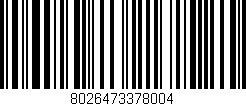 Código de barras (EAN, GTIN, SKU, ISBN): '8026473378004'