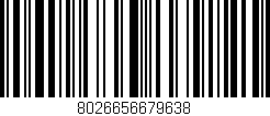 Código de barras (EAN, GTIN, SKU, ISBN): '8026656679638'