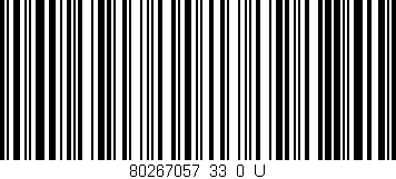 Código de barras (EAN, GTIN, SKU, ISBN): '80267057_33_0_U'