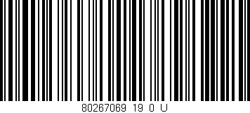Código de barras (EAN, GTIN, SKU, ISBN): '80267069_19_0_U'