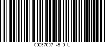 Código de barras (EAN, GTIN, SKU, ISBN): '80267087_45_0_U'