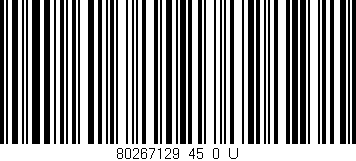 Código de barras (EAN, GTIN, SKU, ISBN): '80267129_45_0_U'