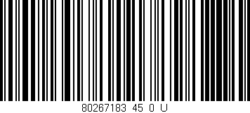 Código de barras (EAN, GTIN, SKU, ISBN): '80267183_45_0_U'