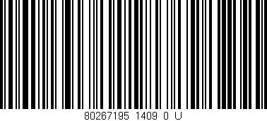 Código de barras (EAN, GTIN, SKU, ISBN): '80267195_1409_0_U'