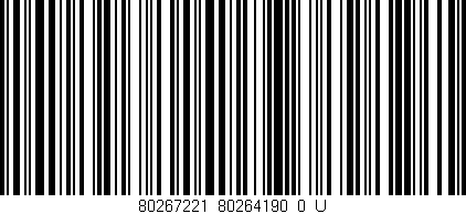 Código de barras (EAN, GTIN, SKU, ISBN): '80267221_80264190_0_U'