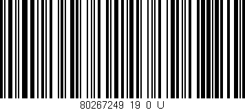 Código de barras (EAN, GTIN, SKU, ISBN): '80267249_19_0_U'