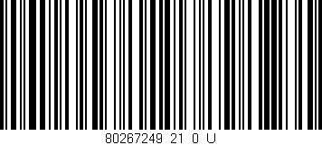 Código de barras (EAN, GTIN, SKU, ISBN): '80267249_21_0_U'