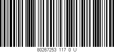 Código de barras (EAN, GTIN, SKU, ISBN): '80267253_117_0_U'