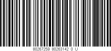 Código de barras (EAN, GTIN, SKU, ISBN): '80267259_80263142_0_U'