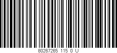 Código de barras (EAN, GTIN, SKU, ISBN): '80267265_115_0_U'
