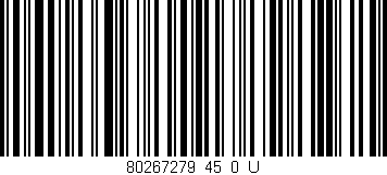 Código de barras (EAN, GTIN, SKU, ISBN): '80267279_45_0_U'