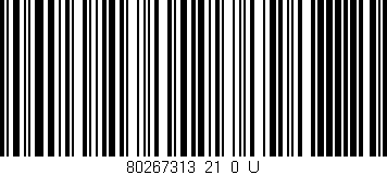 Código de barras (EAN, GTIN, SKU, ISBN): '80267313_21_0_U'