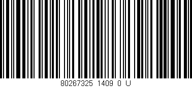 Código de barras (EAN, GTIN, SKU, ISBN): '80267325_1409_0_U'
