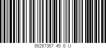 Código de barras (EAN, GTIN, SKU, ISBN): '80267367_45_0_U'