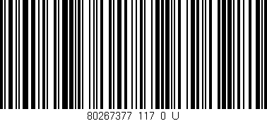 Código de barras (EAN, GTIN, SKU, ISBN): '80267377_117_0_U'