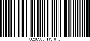 Código de barras (EAN, GTIN, SKU, ISBN): '80267383_115_0_U'
