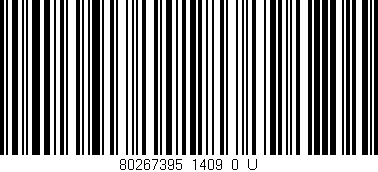 Código de barras (EAN, GTIN, SKU, ISBN): '80267395_1409_0_U'