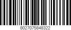 Código de barras (EAN, GTIN, SKU, ISBN): '8027075848322'
