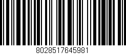 Código de barras (EAN, GTIN, SKU, ISBN): '8028517645981'