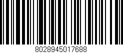 Código de barras (EAN, GTIN, SKU, ISBN): '8028945017688'