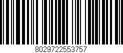 Código de barras (EAN, GTIN, SKU, ISBN): '8029722553757'