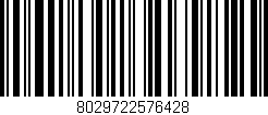 Código de barras (EAN, GTIN, SKU, ISBN): '8029722576428'