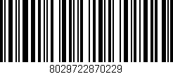 Código de barras (EAN, GTIN, SKU, ISBN): '8029722870229'