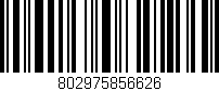 Código de barras (EAN, GTIN, SKU, ISBN): '802975856626'