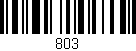 Código de barras (EAN, GTIN, SKU, ISBN): '803'