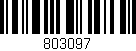 Código de barras (EAN, GTIN, SKU, ISBN): '803097'