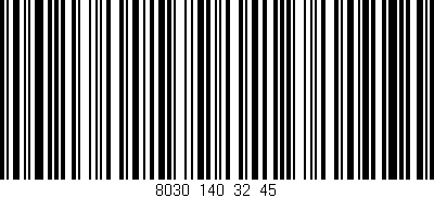 Código de barras (EAN, GTIN, SKU, ISBN): '8030_140_32_45'