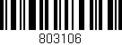 Código de barras (EAN, GTIN, SKU, ISBN): '803106'