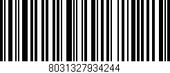 Código de barras (EAN, GTIN, SKU, ISBN): '8031327934244'